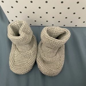 Grey Crib Booties
